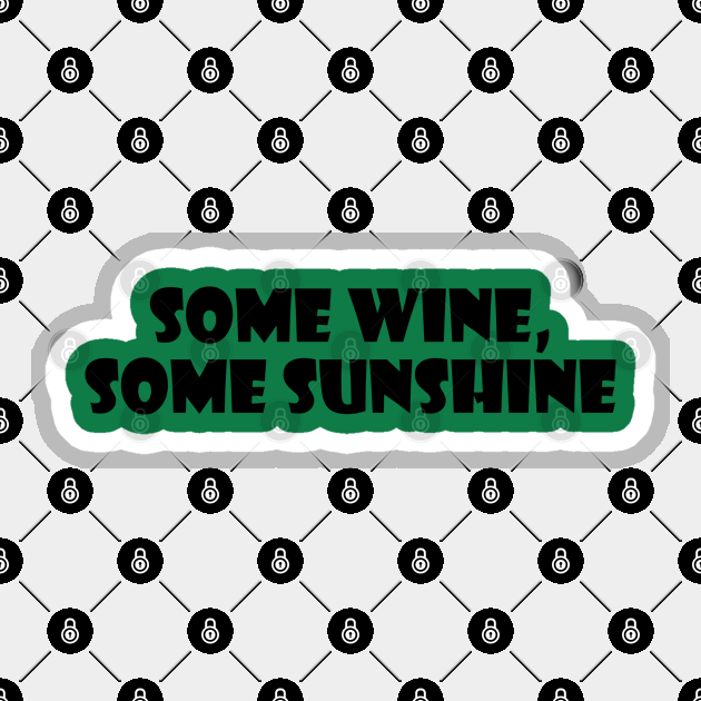 Some wine, some sunshine Sticker by Dorran